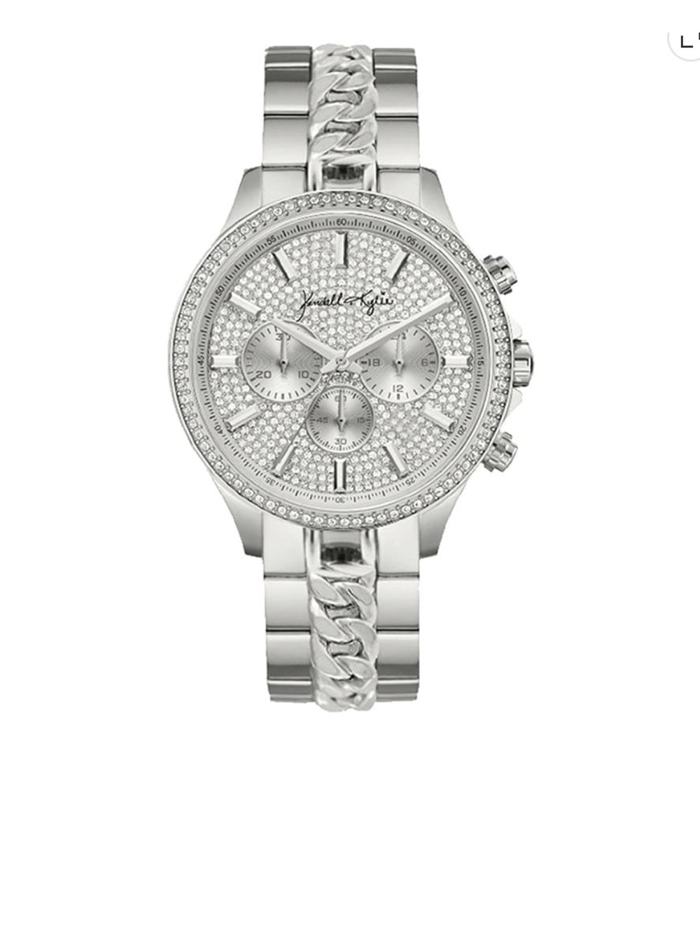 Kendall + Kylie Ladies Silver Tone Metal Watch